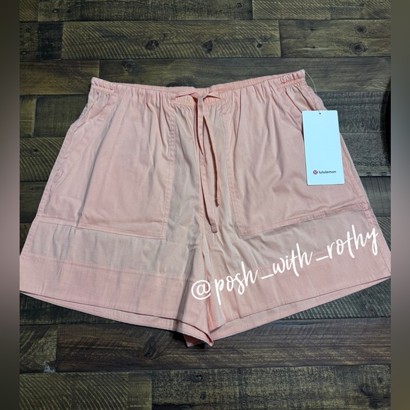 🍋 Lululemon Cotton-Blend Poplin High-Rise Short 4”, NWT - Picture 2 of 15